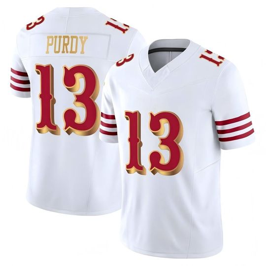 Discover Men's Brock Purdy San Francisco Jersey White 2025 Rivalries Collection,Game Limited Stitched