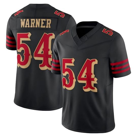 Discover Men's Fred Warner San Francisco Jersey Black 2025 Rivalries Collection,Game Limited Stitched Shirt