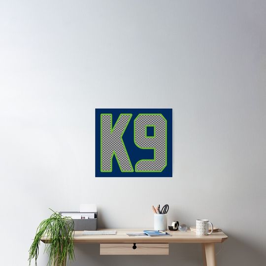 Seattle Seahawks Kenneth Walker III K9 by CH3Media Poster