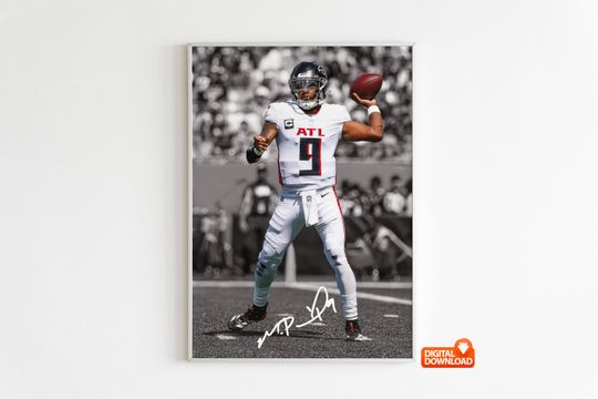 Discover Michael Penix Jr. Poster,  Signed Football Poster