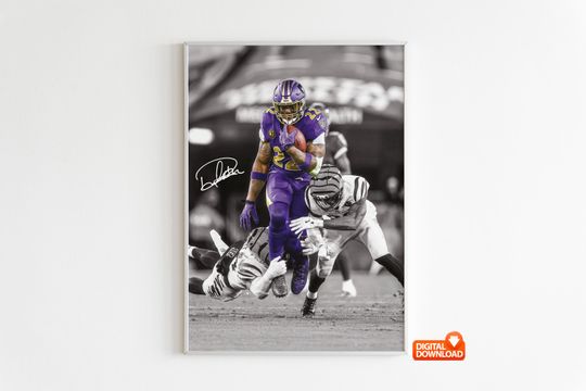 Discover Derrick Henry Poster,  Signed Football Poster