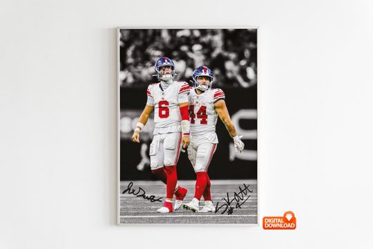 Discover Jaxson Dart Poster, Cam Skattebo Poster, Signed Football Poster