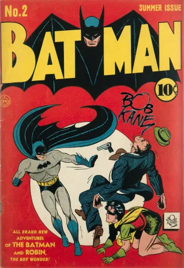 Batman Comic #2 Bob Kane Signed RePrint Cover Poster Batman Wall Art