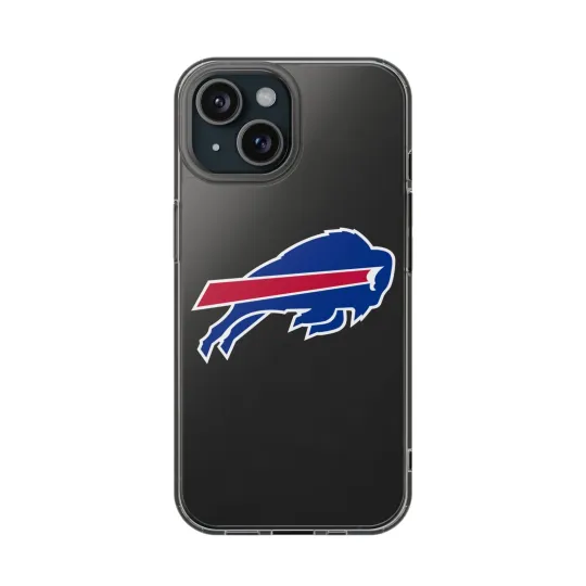 Buffalo Bills Clear Phone Case for iPhone, Football Fan Gift, Sports Merchandise