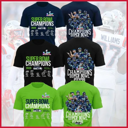Discover Seattle Seahawk 2026 Champions Bowl Signature Fans Gift