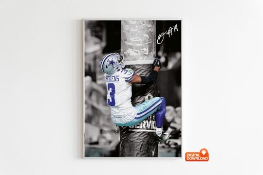 Discover George Pickens Poster, Signed Football Poster,  Digital Download