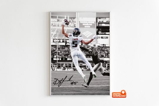 Discover Drake London Poster, Signed Football Poster