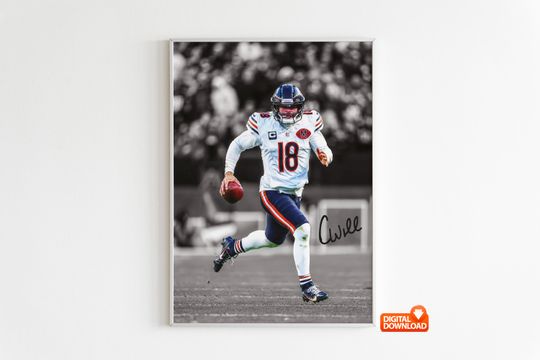 Discover Caleb Williams Poster, Signed Football Poster