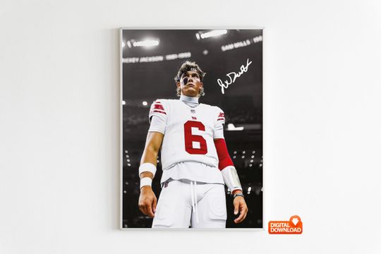 Discover Jaxson Dart Poster, Signed Football Poster