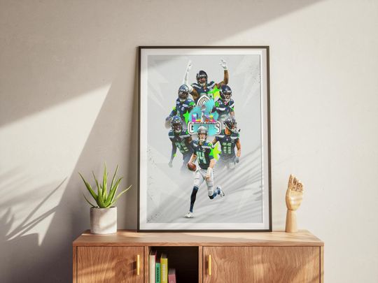 Discover Seattle Seahawkss Super Bowl LX Poster, football Football Wall Art, Game Day Decor, Seahawkss Fan Gift, No Frame