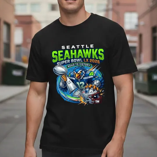 Discover Super Bowl 2026 Seattle Seahawks LX Champions T-Shirt for Fans