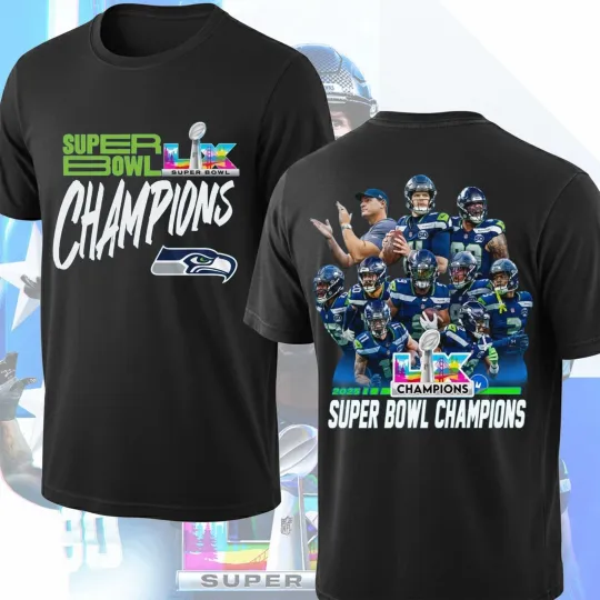 Discover Sup.er Bowl 2026 Seattle Seahawks LX Champions T-Shirt, Seahawks Champions LX Tee