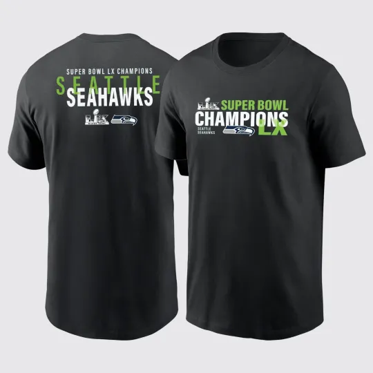 Seattle Seahawks Supe.r Bowl LX Champions 2025 TShirt