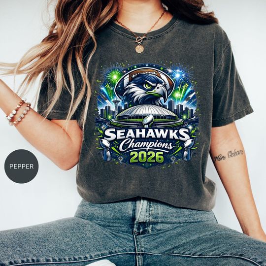 Discover Seahawks Champions 2026 Shirt, Football Fan Tee, Game Day Top