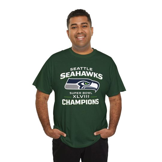 Discover Seattle Seahawks Super Bowl XLVIII Champions Tee | football Football Shirt