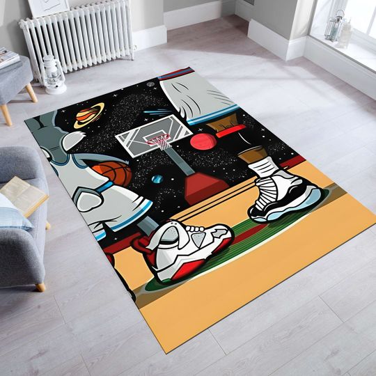 Discover Basketball Shoes Rug,Sneakers Rug,Sports Room Rug,Area Rug,Basketball Rug,Basketball Decor,Minimalist Rugs,Awesome Room Rug,Kids Room Rug