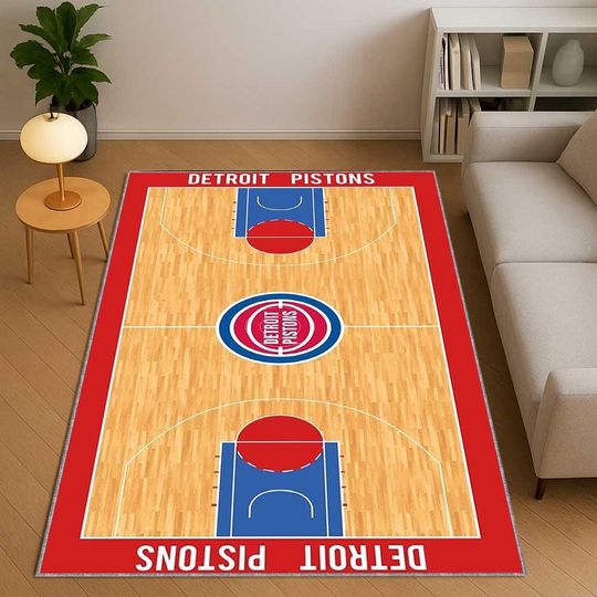Discover Basketball Court Area Rug, Kids Play Rug, Indoor Game Room Carpet, Boys Rug, NBA Style Basketball Field Carpet, Mancave Rug, Custom Play Mat