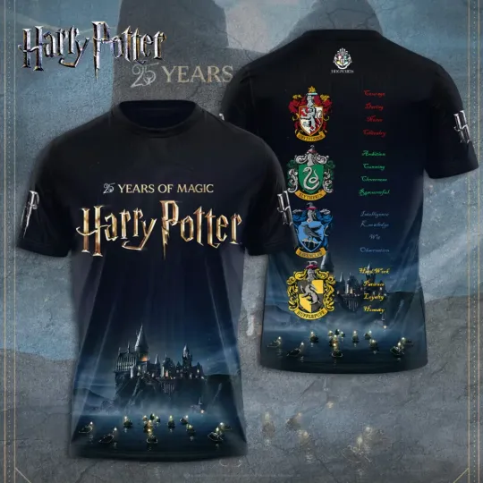 Discover Harry Potter 2001-2026 25 Years 3D Shirt