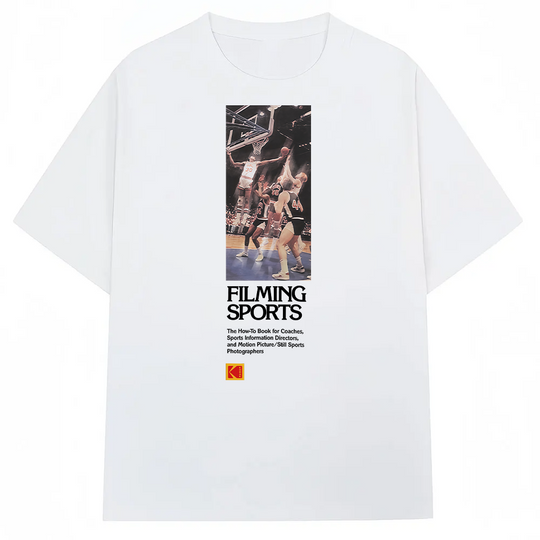 Discover Kodak Summer Brand Basketball Game Printed Men's T-shirt Daily Sports Casual Sweat-absorbing Breathable Short Sleeve