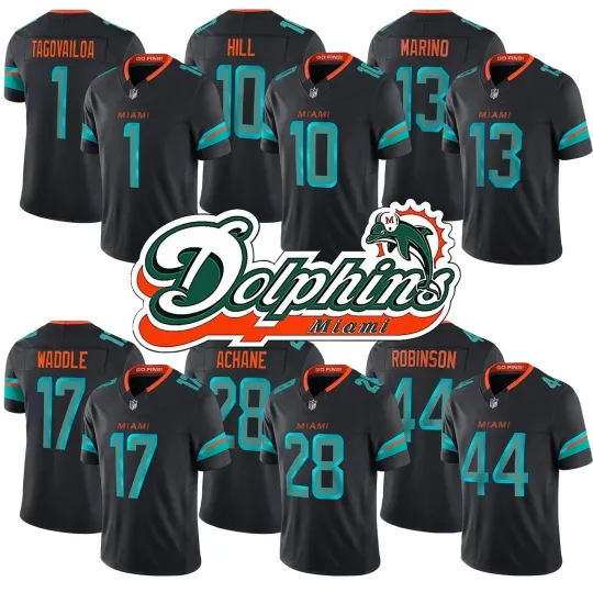 Discover Dolphins Pitch Blue 2025 Rivalries Collection Football Jersey