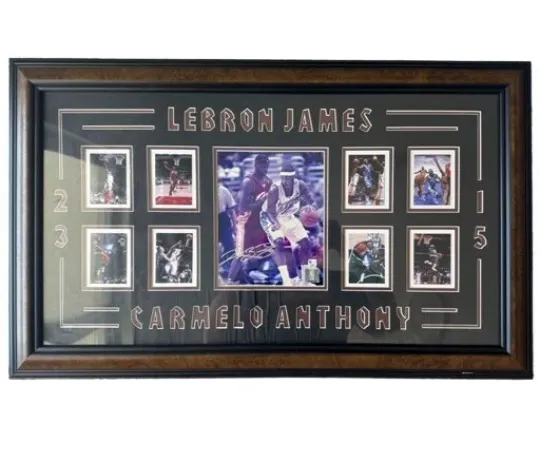Discover LeBron James & Carmelo Anthony SIGNED Rookie Year Poster - NBA Legends - COA Inc