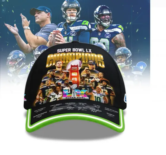 Discover Seahawks LX Champions  Classic Cap