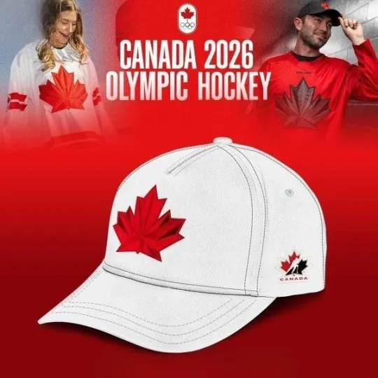 Discover Canada Olympic Hockey 2026 White Cap