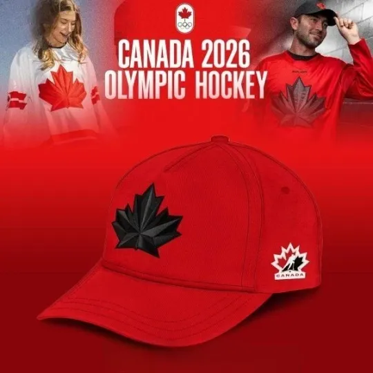 Discover Canada Olympic Hockey 2026 Red Cap