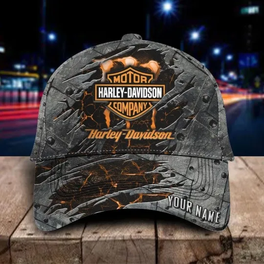 Discover Personalized Harley Motor Davidsonn Racing Classic Cap Gift For Husband Dad