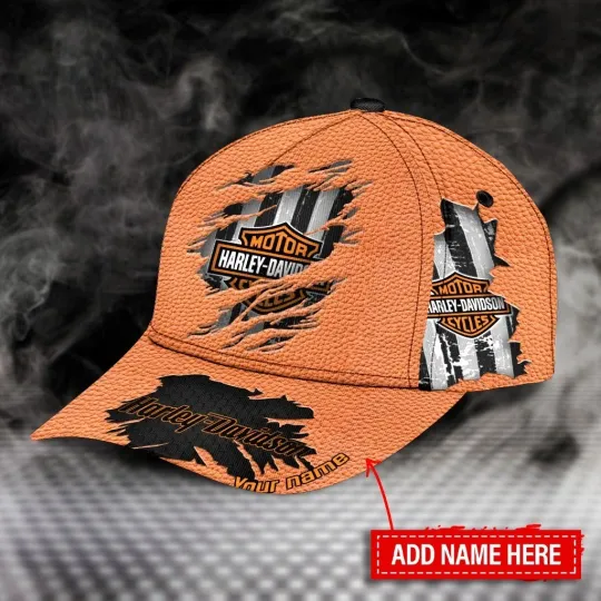 Discover Personalized Harley Motor Davidsonn Racing Classic Cap Gift For Husband Dad
