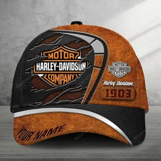 Discover Personalized Harley Motor Davidsonn Racing Classic Cap Gift For Husband Dad