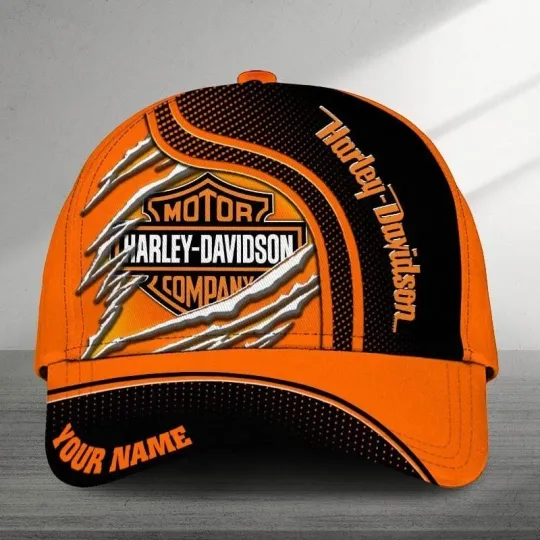 Discover Personalized Harley Motor Davidsonn Racing Classic Cap Gift For Husband Dad