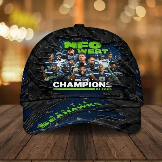 Discover Seahawks 2025 West Champions Classic Cap