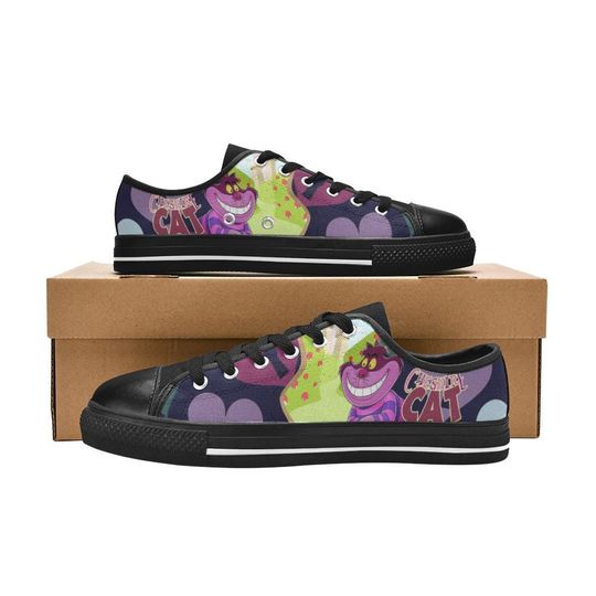 Cheshire Cat Alice In Wonderland Women's Low Top Shoe Sneakers