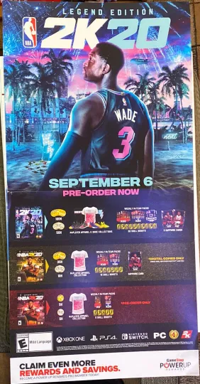 Discover NBA Legend Edition 2k20 Wade Promo Poster 24x48