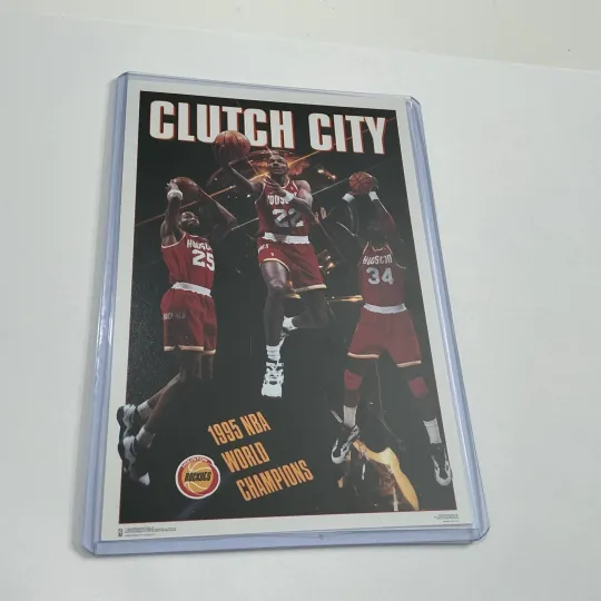 Discover COSTACOS PROMO POSTER CARD “Clutch City” Drexler Hakeem Horry 4 X 6