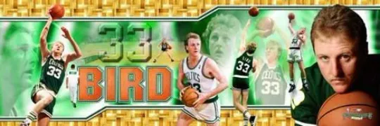 Larry Bird Boston Celtics PARQUET PANORAMA Ultimate Career Collage POSTER Print