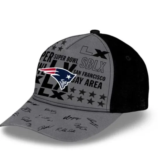 Discover 2026 NE Patriots SB LX classic Cap
