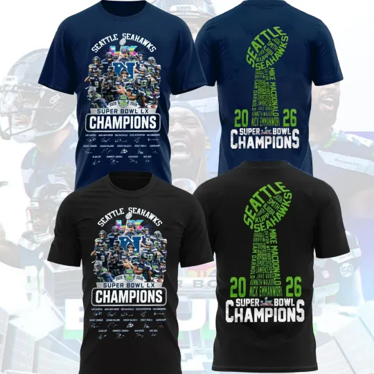 Seahawkss Super B.owl LX Champions We Are 12 Seahawks Fan Look