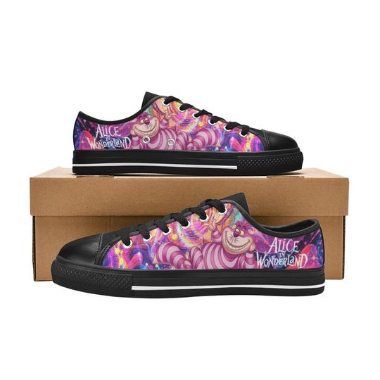 Cheshire Cat Alice In Wonderland Women's Low Top Shoe Sneakers