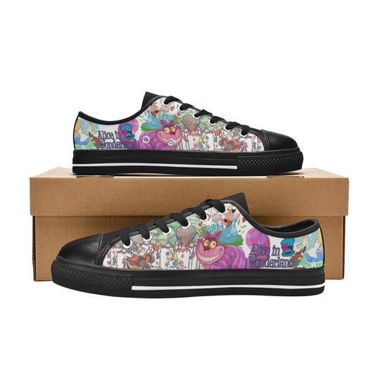 Cheshire Cat Alice In Wonderland Women's Low Top Shoe Sneakers
