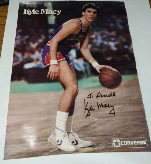 Discover Vintage Autograph Kentucky Legend NBA Phoenix Suns Kyle Macy Poster 22 X 16 🏀🏀