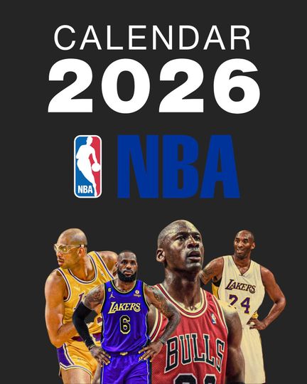 Discover NBA Legends Wall Calendar | Basketball Player Poster