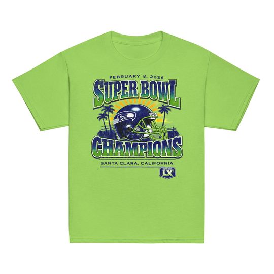 Seattle Seahawks Super Bowl LX Champions Vintage Distressed Youth Tee