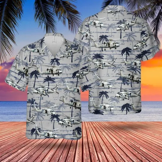 Discover US Navy Sikorsky Seahawk Hawaiian Shirt