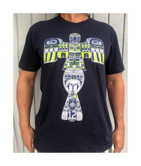 Discover Native American Seahawk Trophy SB T Shirt