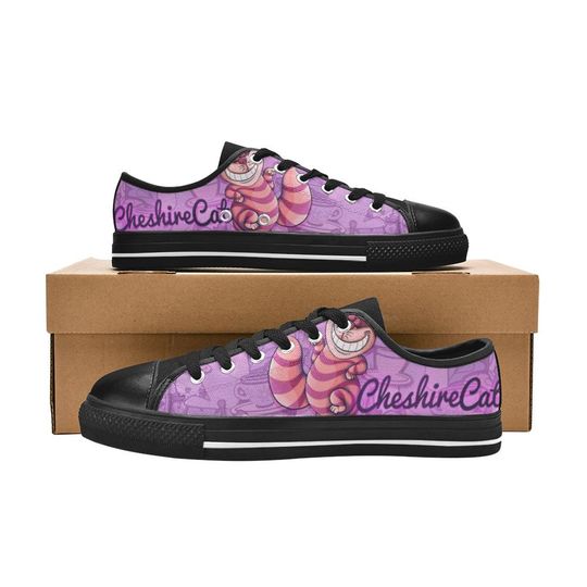 Cheshire Cat Alice In Wonderland Women's Low Top Shoe Sneakers