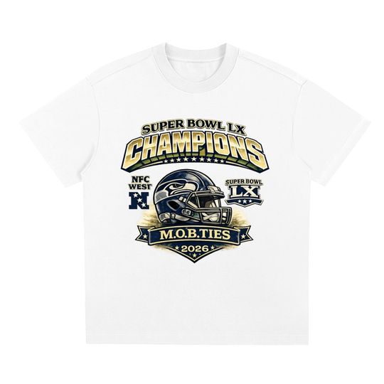 Seattle Seahawks Super Bowl LX Champions T-Shirt 2026 Football Fan Tee Gift