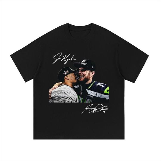 JSN & Sam Darnold "Dynamic Duo" NFC Champions Shirt - Seattle Seahawks Super Bowl LIX Bound