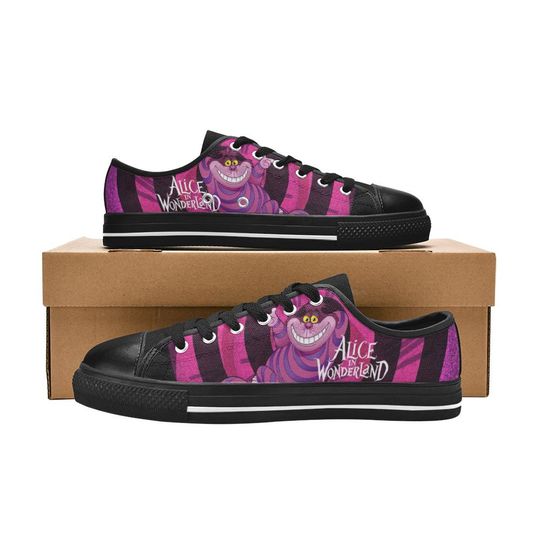 Cheshire Cat Alice In Wonderland Women's Low Top Shoe Sneakers